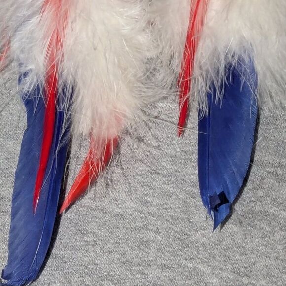 Custom Made Vintage Native American Beaded Feather Hair Clips main image 6